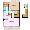 サントラップ 1LDKの間取り