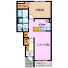 四季 1LDKの間取り