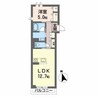 ｆｏｎｔｅ霞 1LDKの間取り