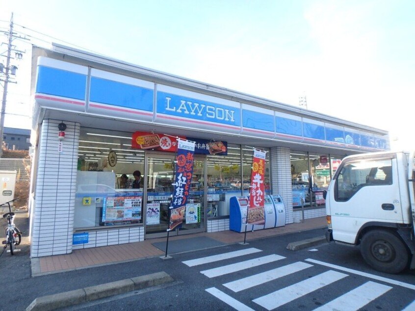 ローソン桑名新西方店(コンビニ)まで442m グランジュッテ　Ｅ