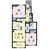 グランドールＹ 2LDKの間取り