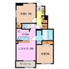 グランドールＹ 2LDKの間取り