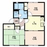 シャトル新田B 2LDKの間取り