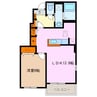 ロジュマン　リアンＢ 1LDKの間取り