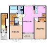マルベリー　ヒルズ　Ⅰ 2LDKの間取り