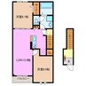 マルベリー　ヒルズ　Ⅱ 2LDKの間取り