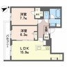 シャーメゾンウィンクス 2LDKの間取り