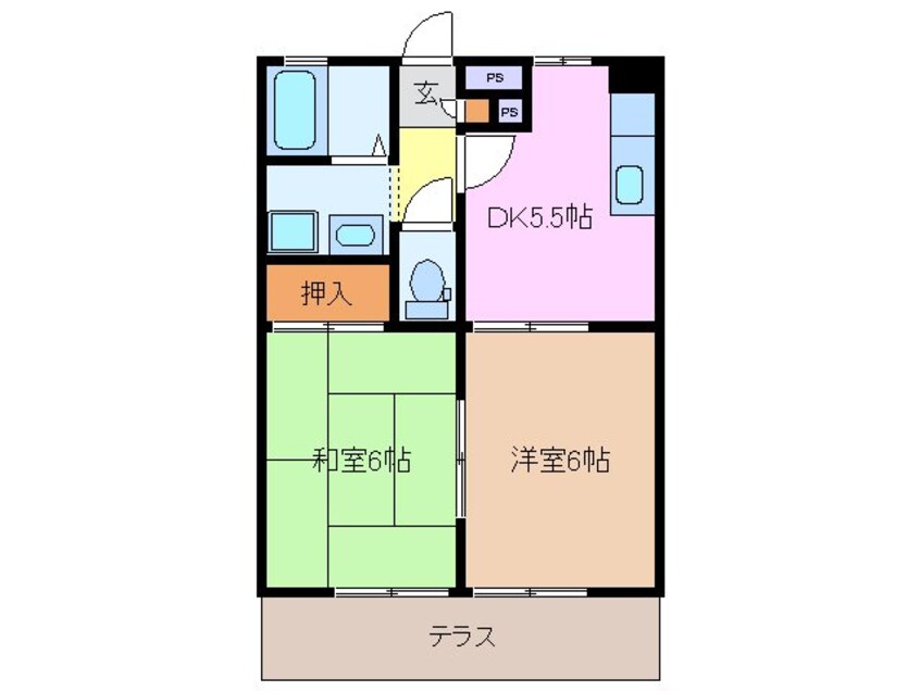間取図 サウスホーム