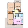 ハイツ弥風 3DKの間取り