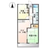 グランドパレス松井 2DKの間取り
