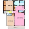 グレイス 2LDKの間取り