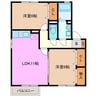 シェルクレール　四番館 2LDKの間取り