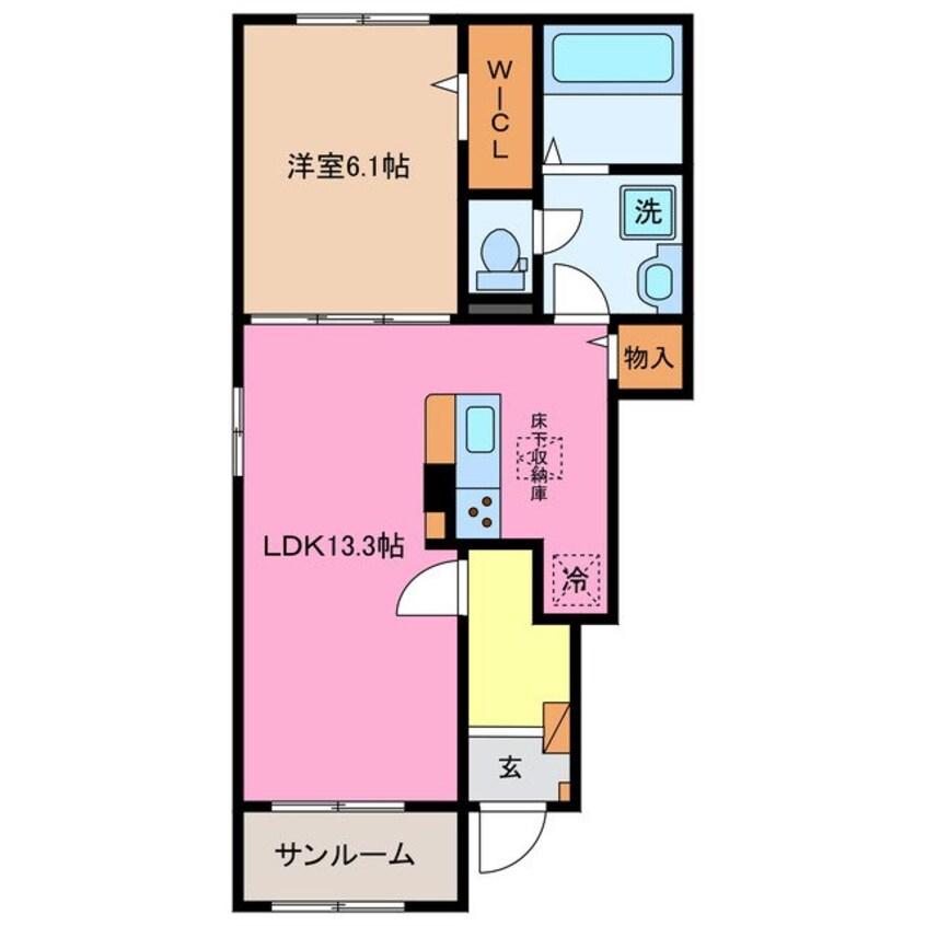 間取図 ルチェンテーＦ　Ⅰ