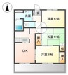 コンフォール 3DKの間取り