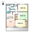 コンフォール 3DKの間取り