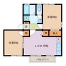 ロイヤルガーデン桑名　C 2LDKの間取り