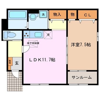 間取図 アーコンシェル　モンターニュ