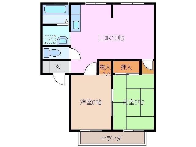 間取り図 プロスペリティ髙阪 A棟