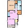 ローレル　Ⅰ 1LDKの間取り