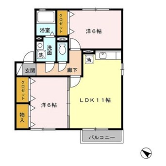 間取図 シェルクレール　参番館