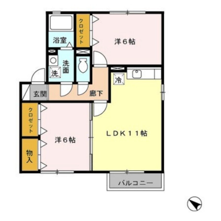 間取図 シェルクレール　参番館