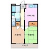 コーポアイランド 2DKの間取り