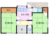 天神ヶ丘借家 2Kの間取り