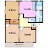 マドンナ B棟 3DKの間取り