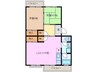 江場ハイツ 2LDKの間取り