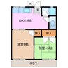 コーポ照 2DKの間取り