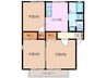 フローレンスＦＵＪＩＧＡＯＫＡ 3DKの間取り