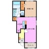 ライン　メゾン　Ⅱ 1LDKの間取り