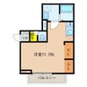スタブリテラス桑名 1Rの間取り