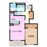 ロウクワト 1LDKの間取り