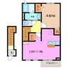 コルソ 1LDKの間取り