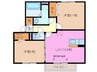 クレール　スクエア 2LDKの間取り