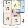 ディアスNODA　D棟 3Kの間取り