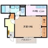 エーデルハイム 1Kの間取り