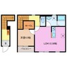 リーブルファイン小貝須 1LDKの間取り