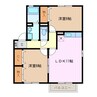 アヴェニール　A 2LDKの間取り