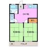 ハイツダイソウ 2DKの間取り
