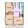 ホープ尾弓田 3DKの間取り