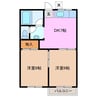 富士ハイツ 2DKの間取り