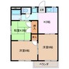 スカイハイツ 3Kの間取り