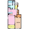 グレイス　アイリス　Ⅱ 1LDKの間取り