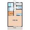 エステート川崎C棟 1Rの間取り