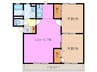 シャルマンエル　Ⅱ 2LDKの間取り