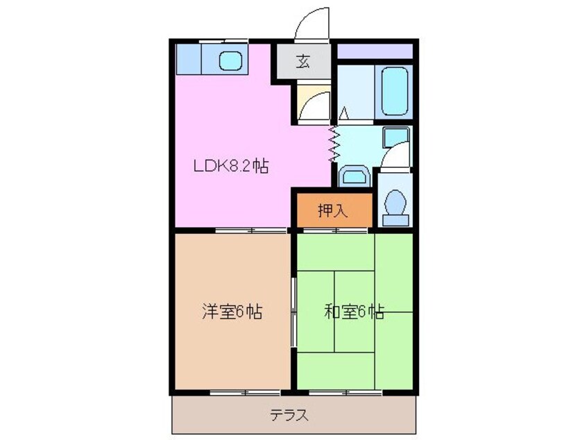 間取図 イーストオブパーク黒田
