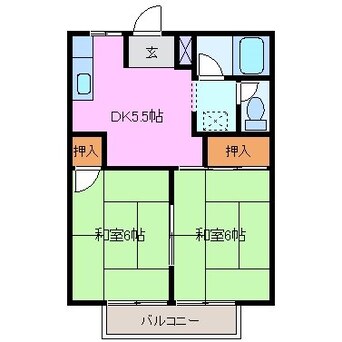 間取図 パレス３．１Ａ