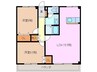 コーキア桑部 2LDKの間取り